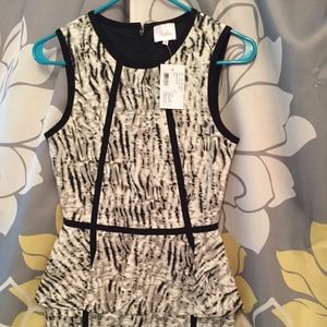 NWT Parker peplum dress XS